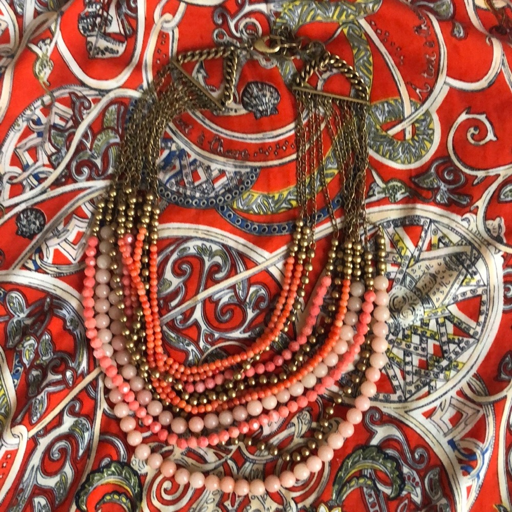 Multiple Chain Statement Necklace - image 1